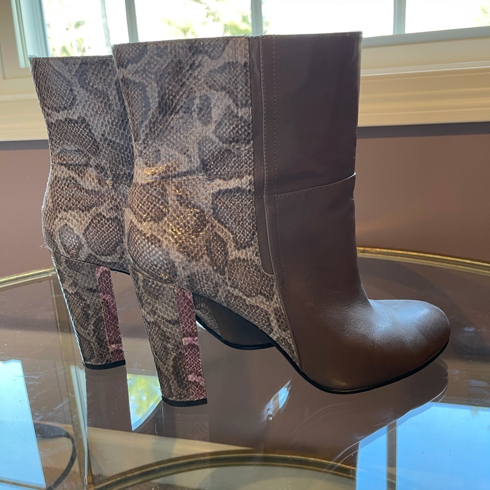 Nine West Snakeskin Booties